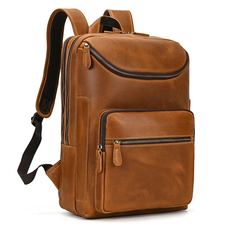 Sac à Dos Cuir Homme Travail | Emplacement Ordinateur 15 Pouces