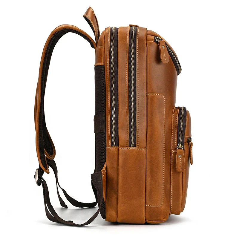 Sac à Dos Cuir Homme Travail | Emplacement Ordinateur 15 Pouces