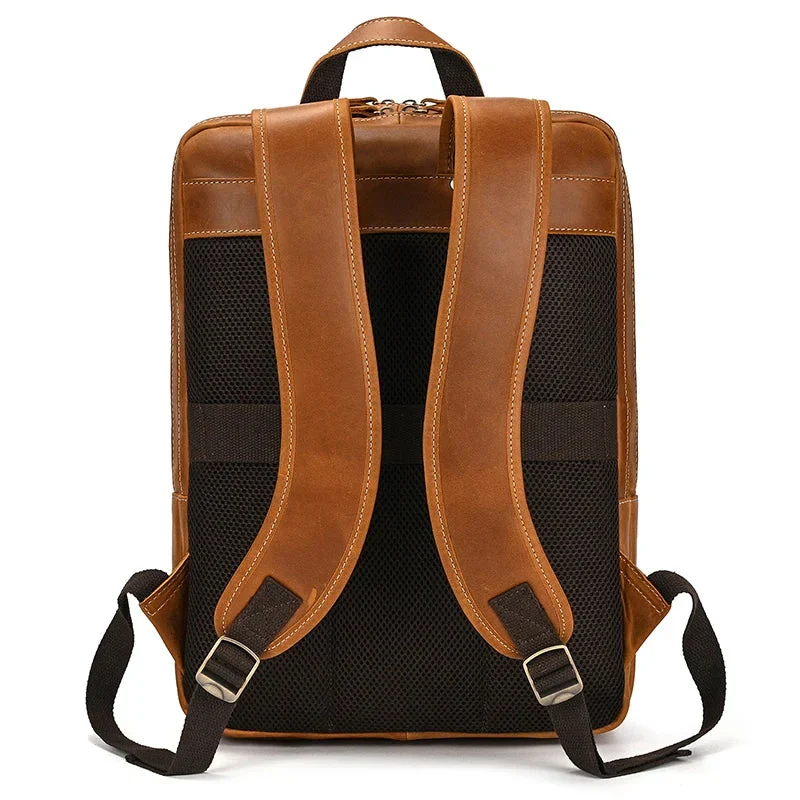 Sac à Dos Cuir Homme Travail | Emplacement Ordinateur 15 Pouces
