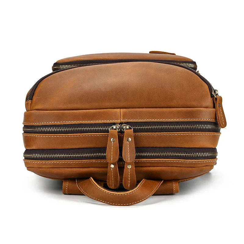 Sac à Dos Cuir Homme Travail | Emplacement Ordinateur 15 Pouces