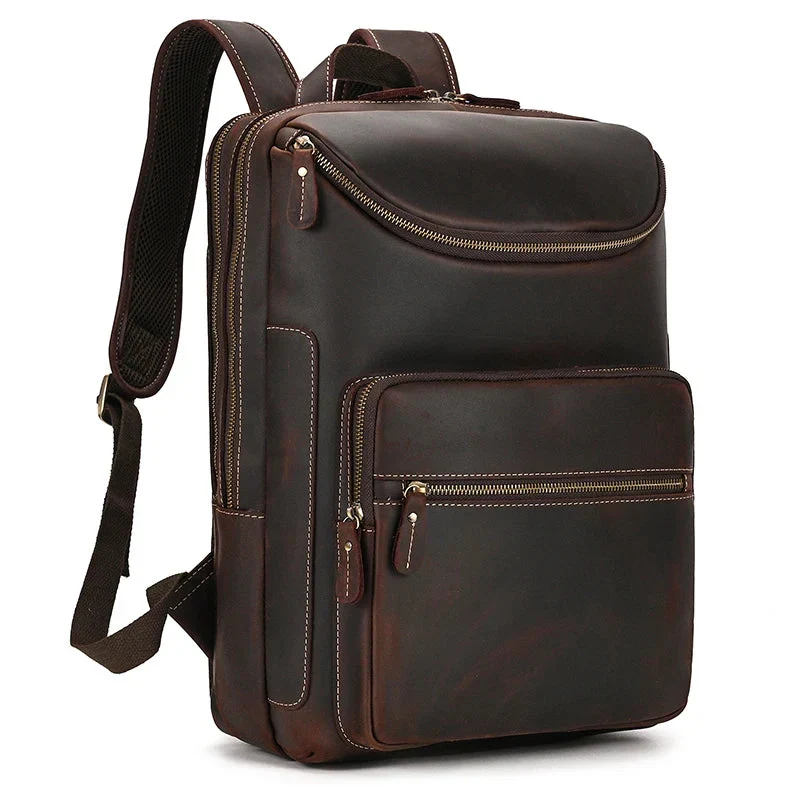 Sac à Dos Cuir Homme Travail | Emplacement Ordinateur 15 Pouces