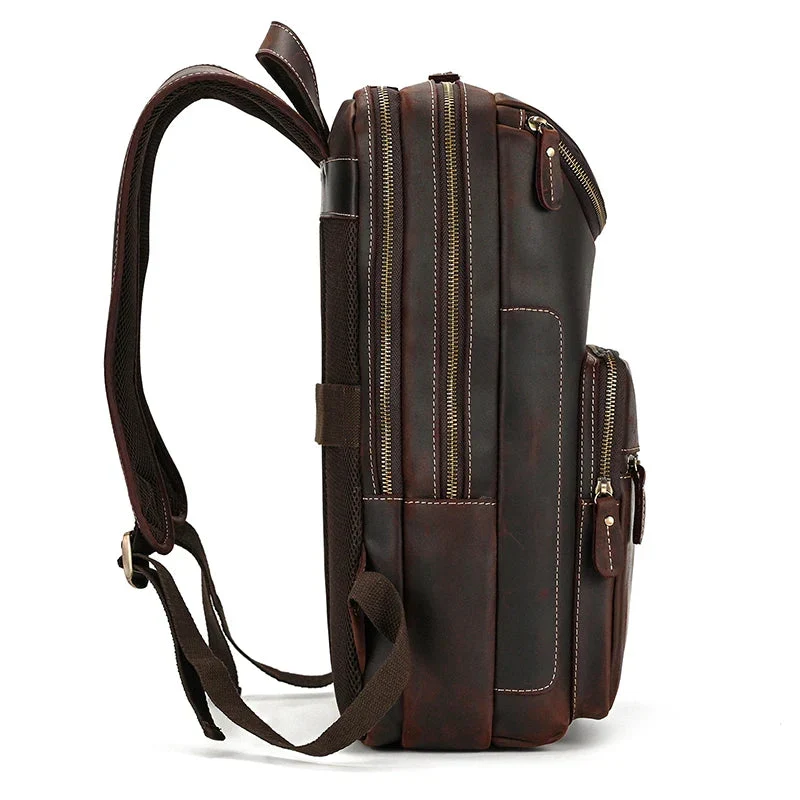 Sac à Dos Cuir Homme Travail | Emplacement Ordinateur 15 Pouces