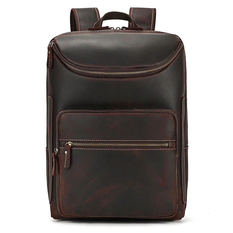 Sac à Dos Cuir Homme Travail | Emplacement Ordinateur 15 Pouces