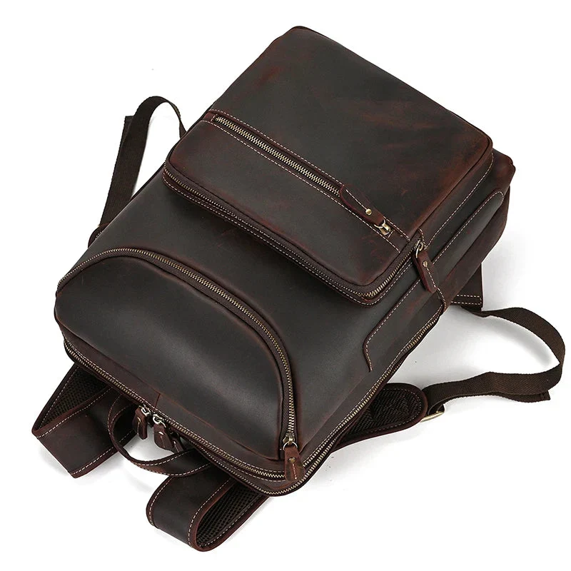 Sac à Dos Cuir Homme Travail | Emplacement Ordinateur 15 Pouces