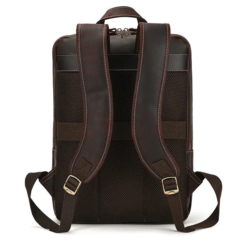Sac à Dos Cuir Homme Travail | Emplacement Ordinateur 15 Pouces