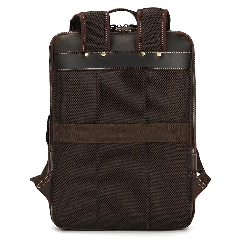 Sac à Dos Cuir Homme Travail | Emplacement Ordinateur 15 Pouces