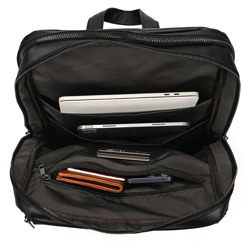 Sac à Dos Cuir Homme Travail | Emplacement Ordinateur 15 Pouces