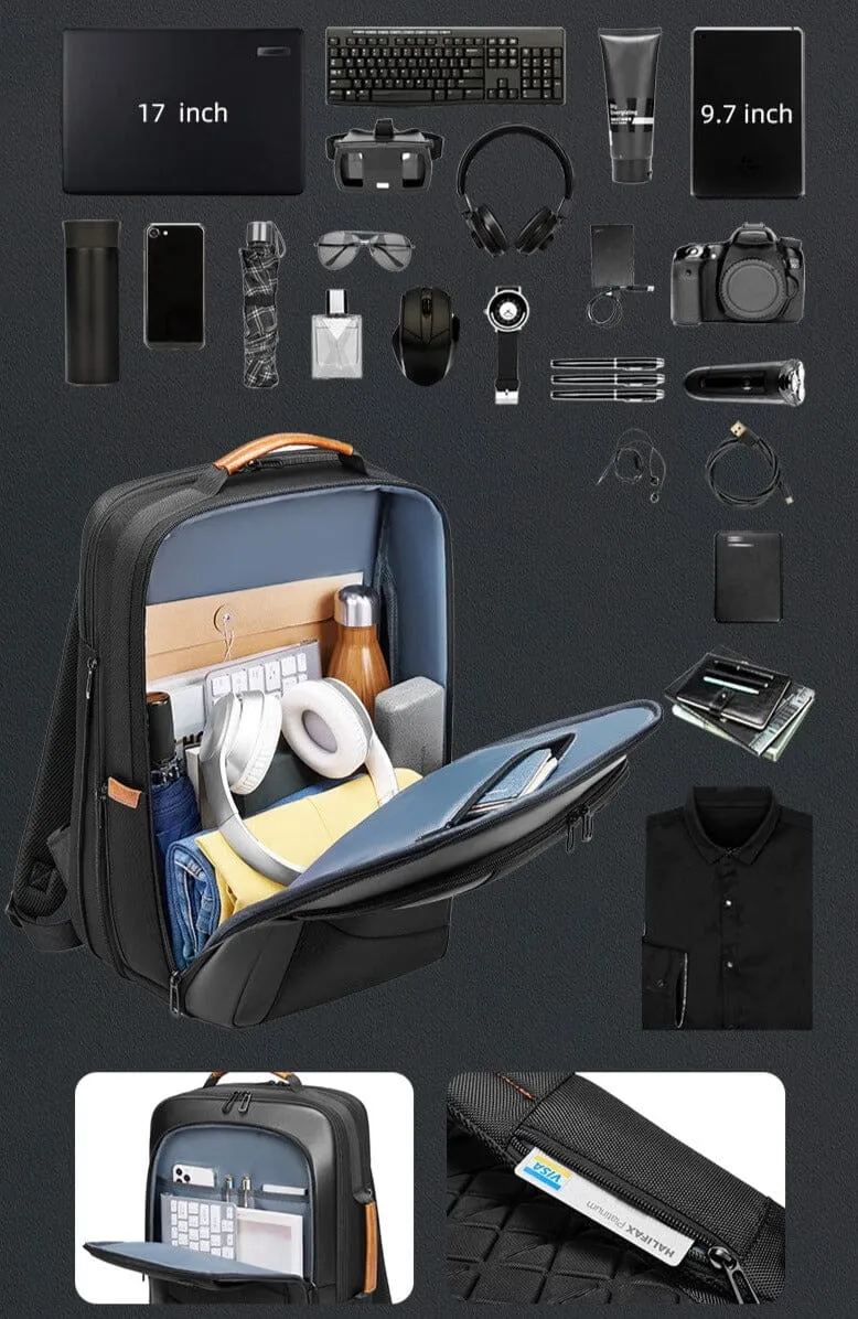Sac à Dos Connecté Homme | Compartiment 17 Pouces Imperméable