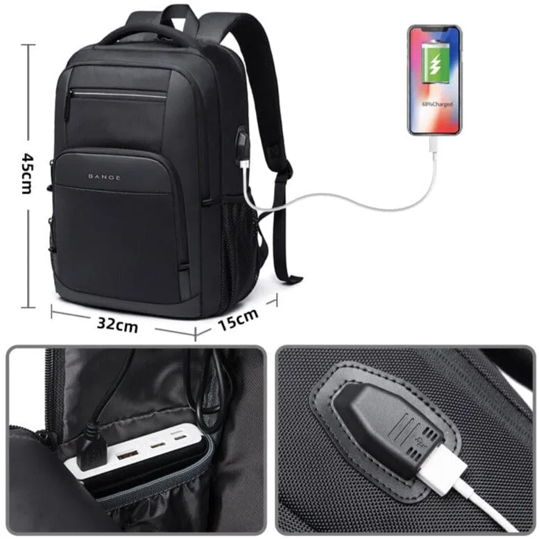 Sac à Dos Connecté Homme Usb | Port Usb Intégré 15.6 Pouces