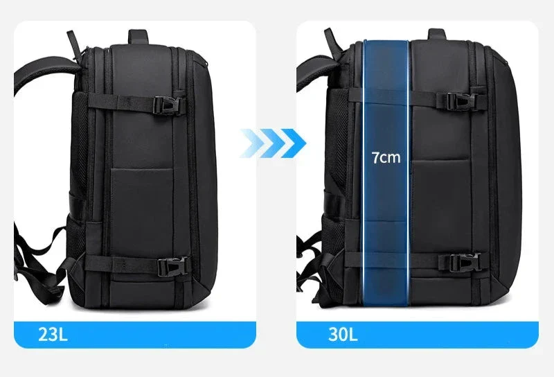 Sac à Dos Compressible Avion | Pompe Sous Vide Intégrée