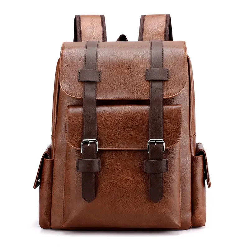 Sac à Dos Cartable Vintage | Multi-Compartiments Rétro Pratiques