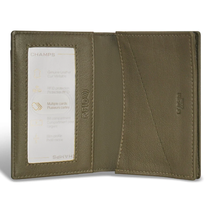 Camo / Leather Cardholder *Drop Ship*