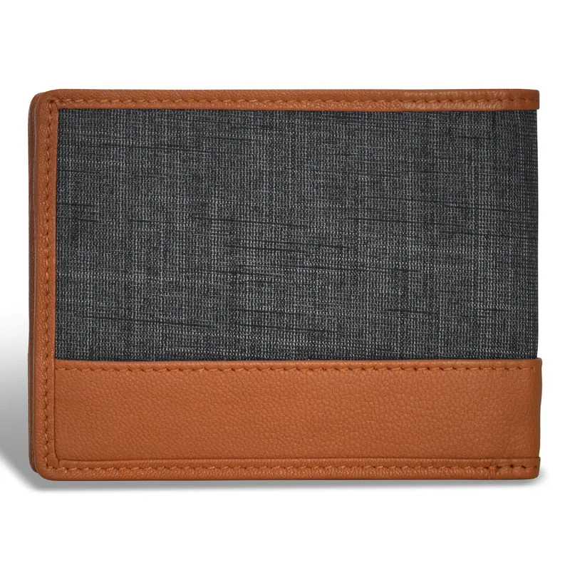 Denim / Leather Top Wing Wallet *Drop Ship*