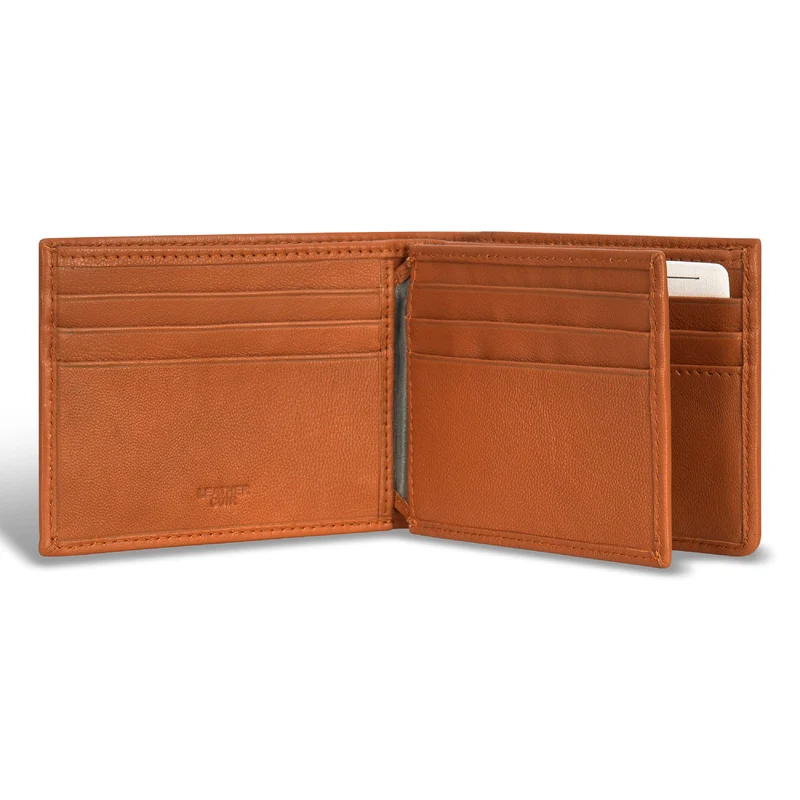 Denim / Leather Center Wing Wallet *Drop Ship*