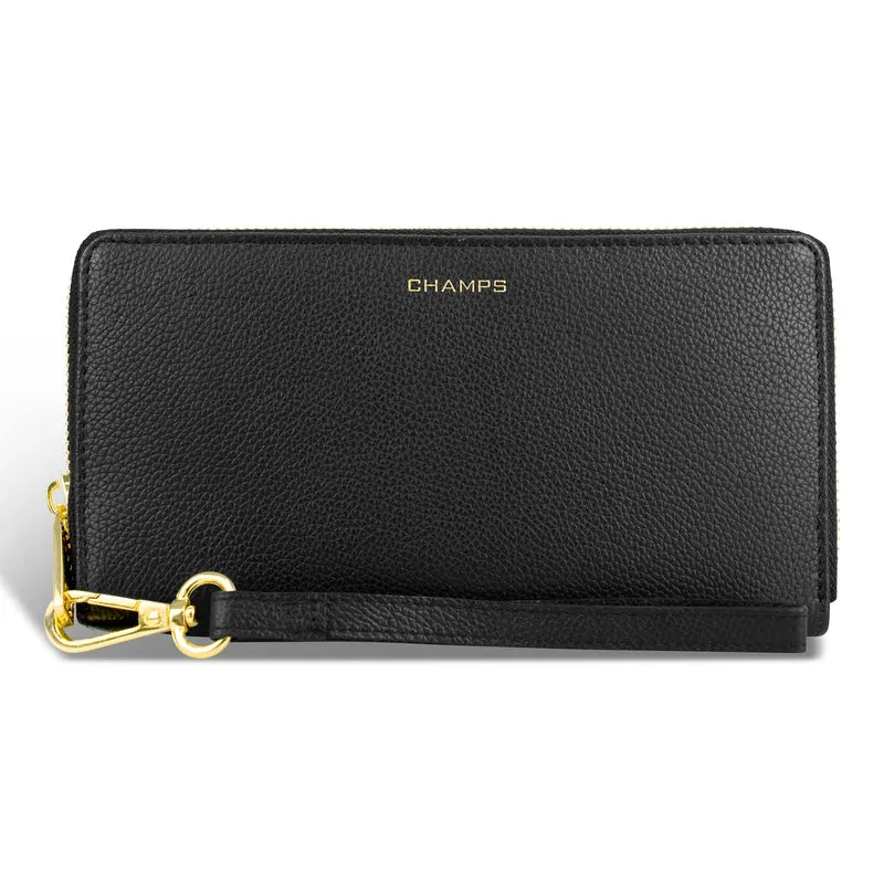 Gala / Leather Zip-Clutch Wallet *Drop Ship*