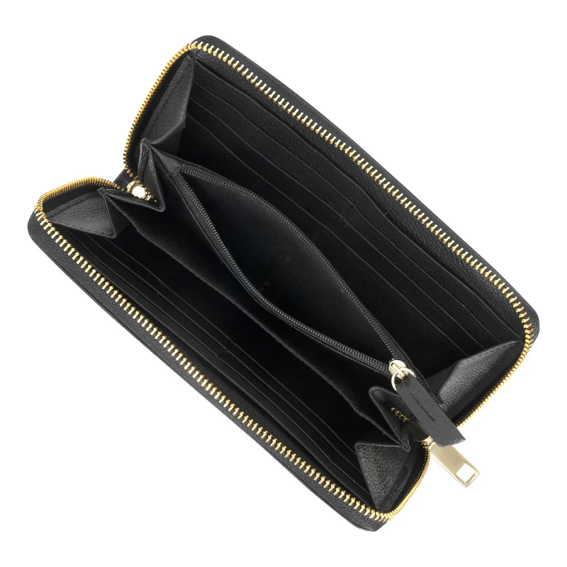 Gala / Leather Zip-Clutch Wallet *Drop Ship*