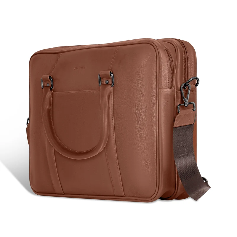 Onyx / Leather Briefcase *Drop Ship*
