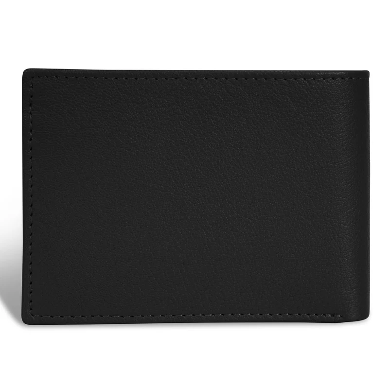 Onyx / Leather Access Center Wing Wallet *Drop Ship*