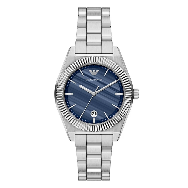 Emporio Armani Round Blue Dial Watch AR11758