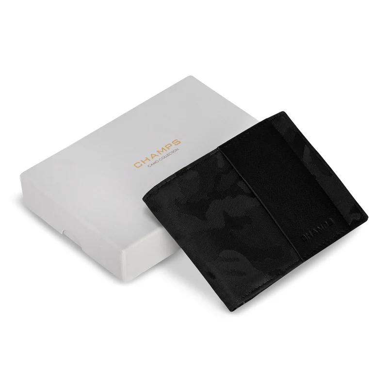 Camo / Leather Bi-Fold Wallet *Drop Ship*