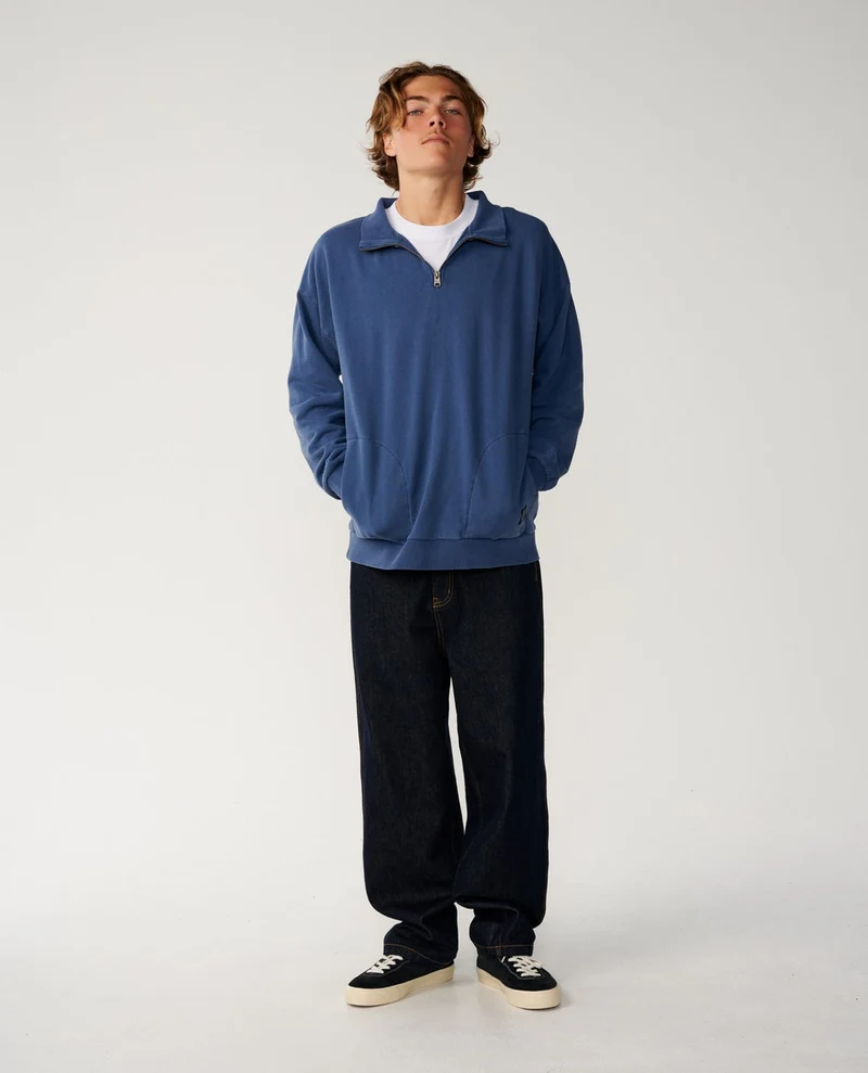 Premium Surf Qtr Zip Crew Fleece