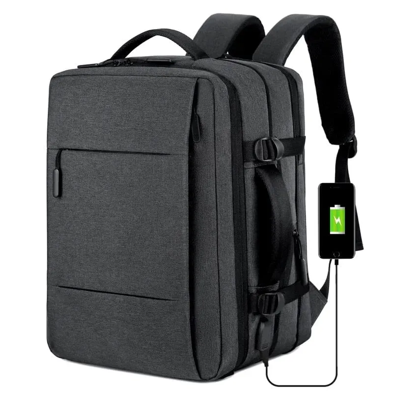 Sac à Dos Cabine Avion | Extensible avec Port Usb