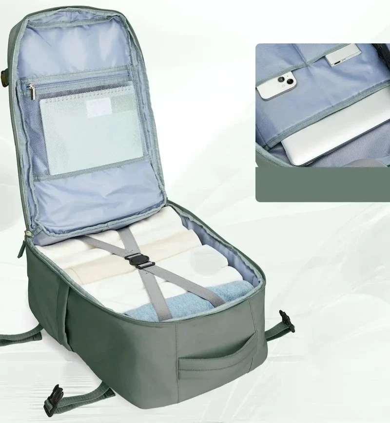 Sac à Dos Cabine Avion | Compartiment Pc et Sangle Trolley