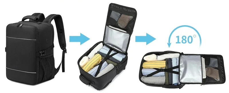 Sac à Dos Cabine Avion | Bretelles Rembourrées Ajustables