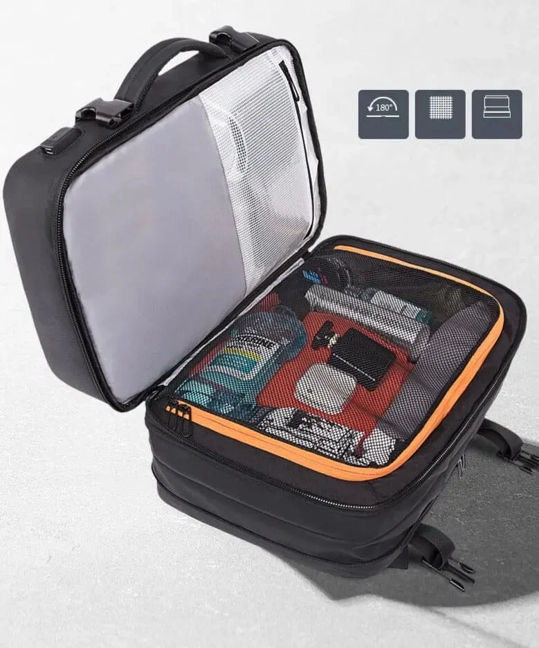 Sac à Dos Cabine Avion Extensible | Port Usb et Multiples Compartiments