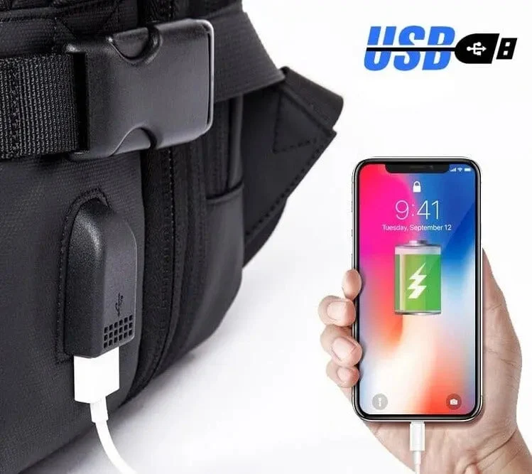 Sac à Dos Cabine Avion Extensible | Port Usb et Multiples Compartiments