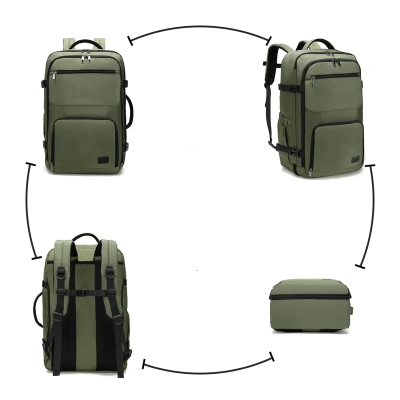 Sac à Dos Cabine Avion 55x35x20 | Compartiments Multiples Organisés