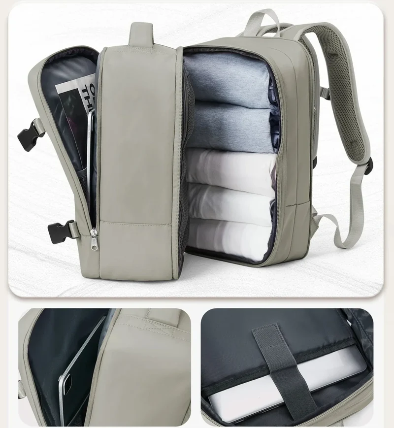 Sac à Dos Cabine Avion 40x20x25 | Tissu Imperméable avec Port Usb