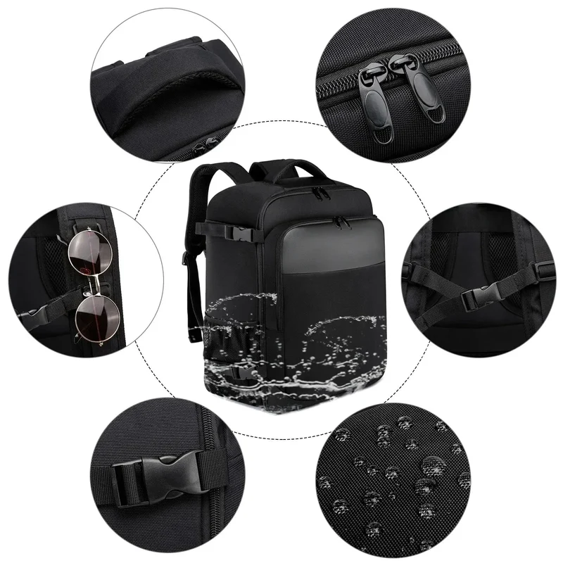 Sac à Dos Cabine Avion 40x20x25 | Port Usb Intégré et Imperméable