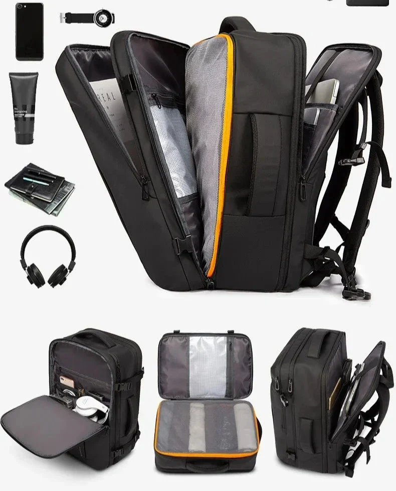 Sac à Dos Cabine 55x35x25 | Ouverture Valise 180°