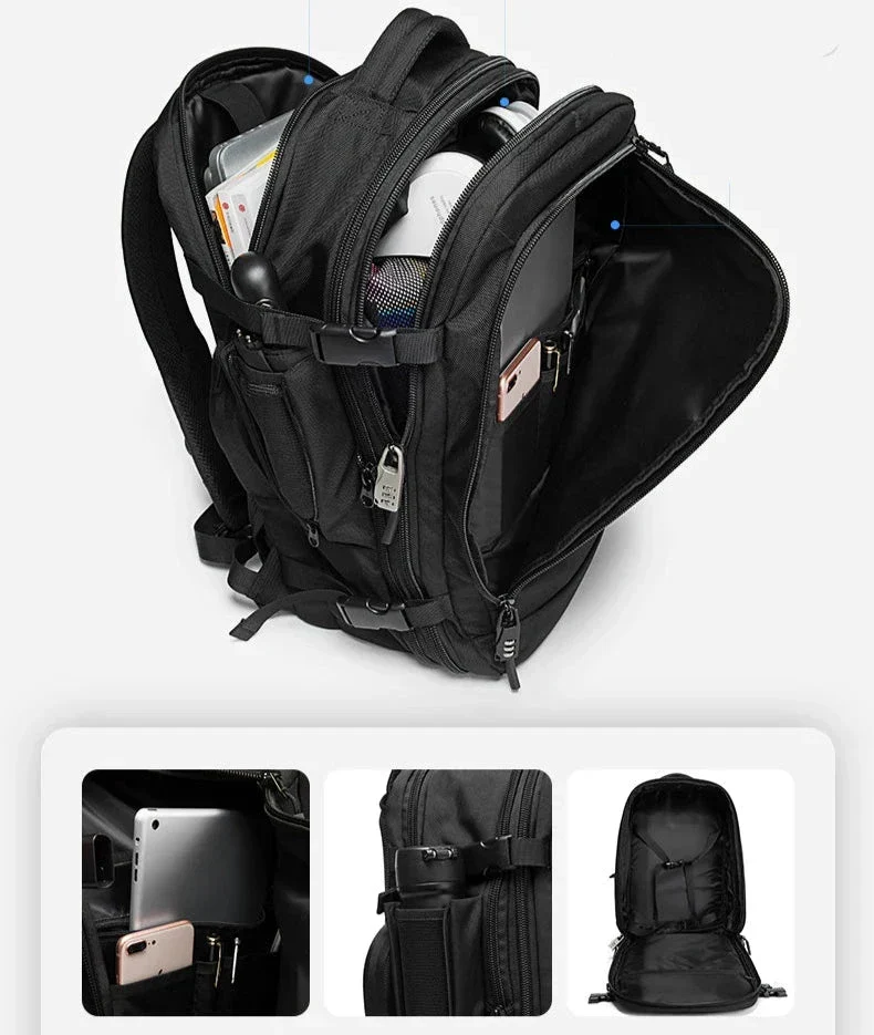 Sac à Dos Cabine 55x35x25 | Imperméable et Extensible