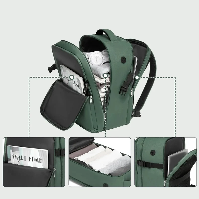 Sac à Dos Cabine 40 Cm | Compartiments Multiples et Ergonomiques