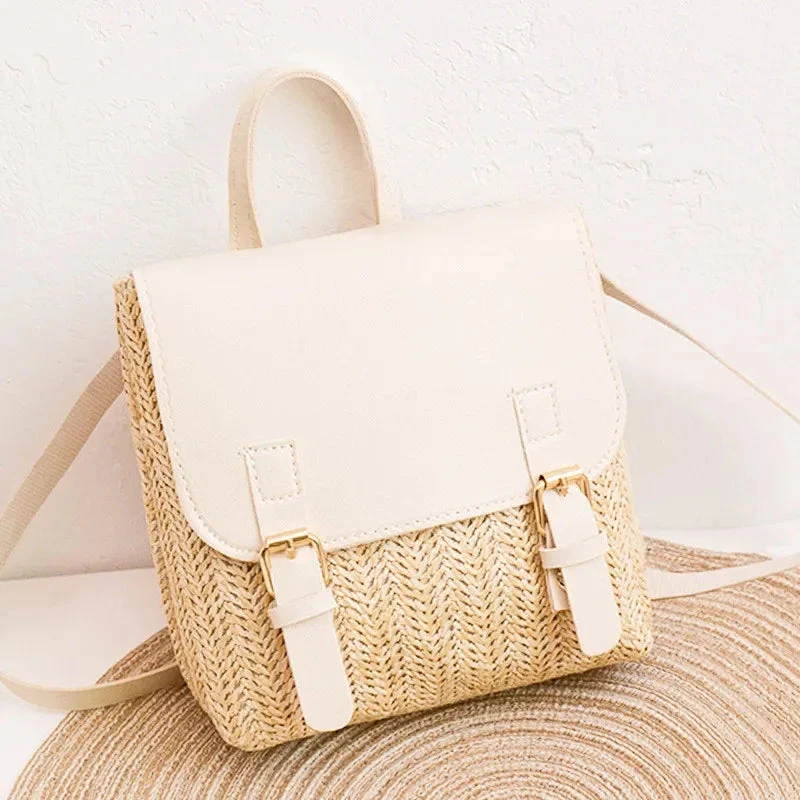 Sac à Dos Bohème Femme | Paille Tissée Estivale