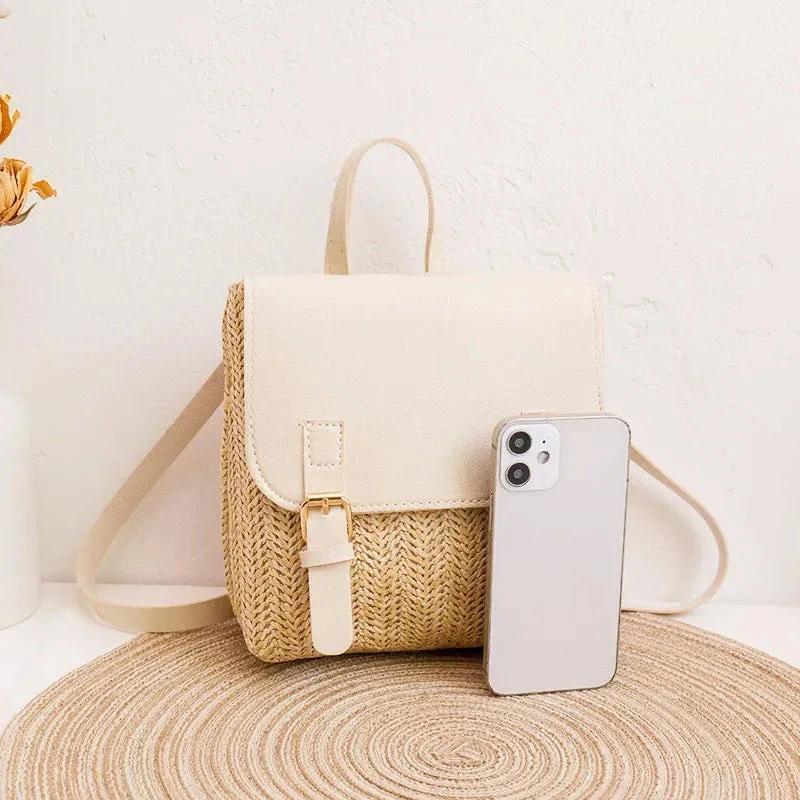 Sac à Dos Bohème Femme | Paille Tissée Estivale