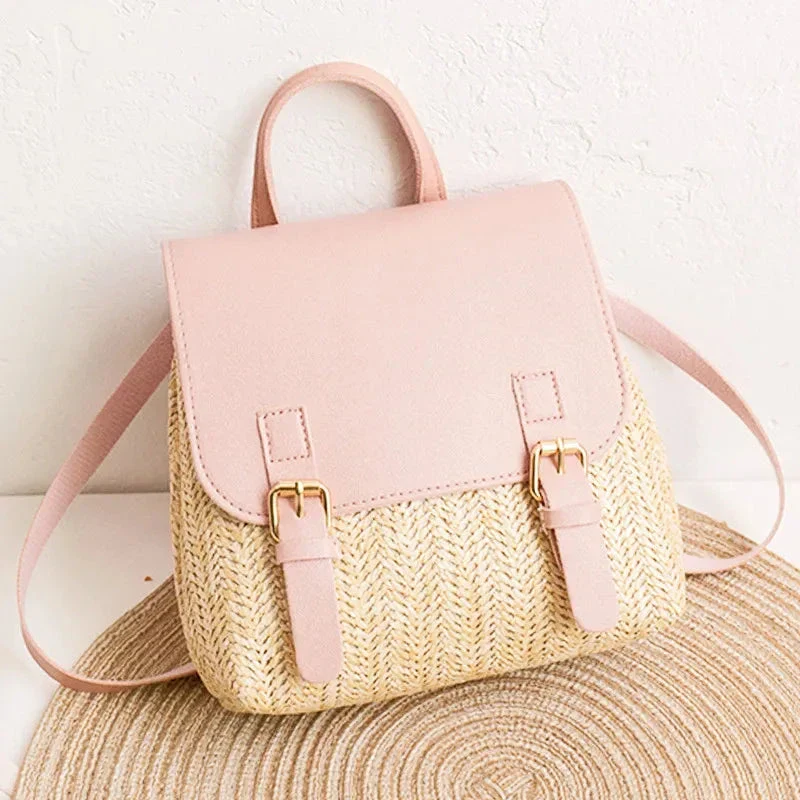 Sac à Dos Bohème Femme | Paille Tissée Estivale