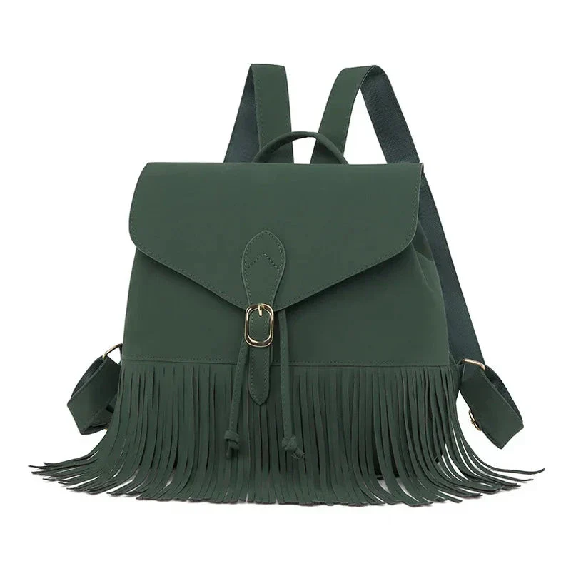 Sac à Dos Bohème Chic | Franges et Fermoir Magnétique