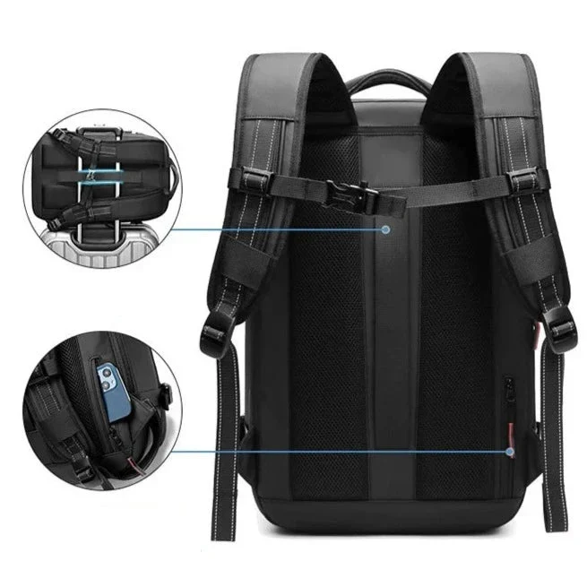 Sac à Dos Antivol Voyage | Compartiment Compression Vêtements