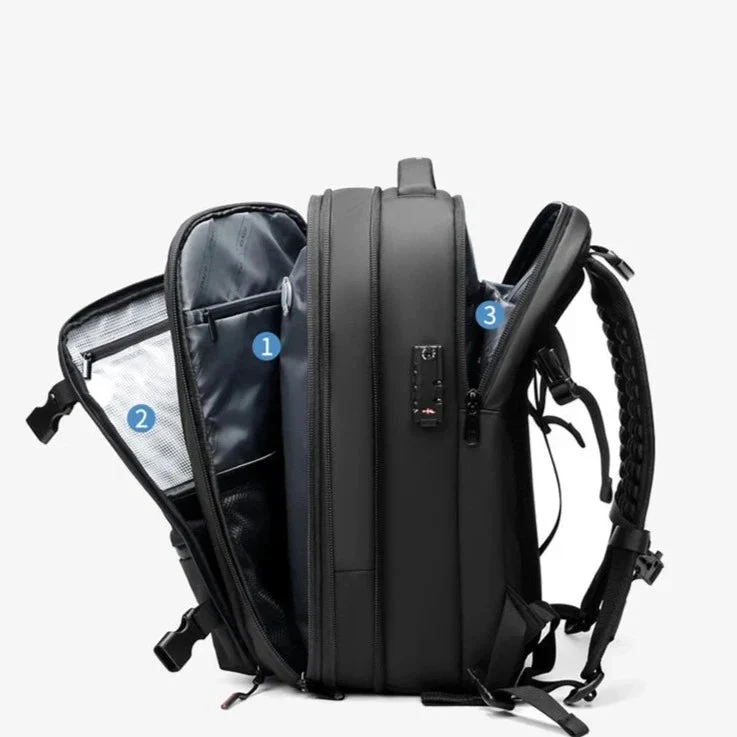 Sac à Dos Antivol Voyage | Compartiment Compression Vêtements