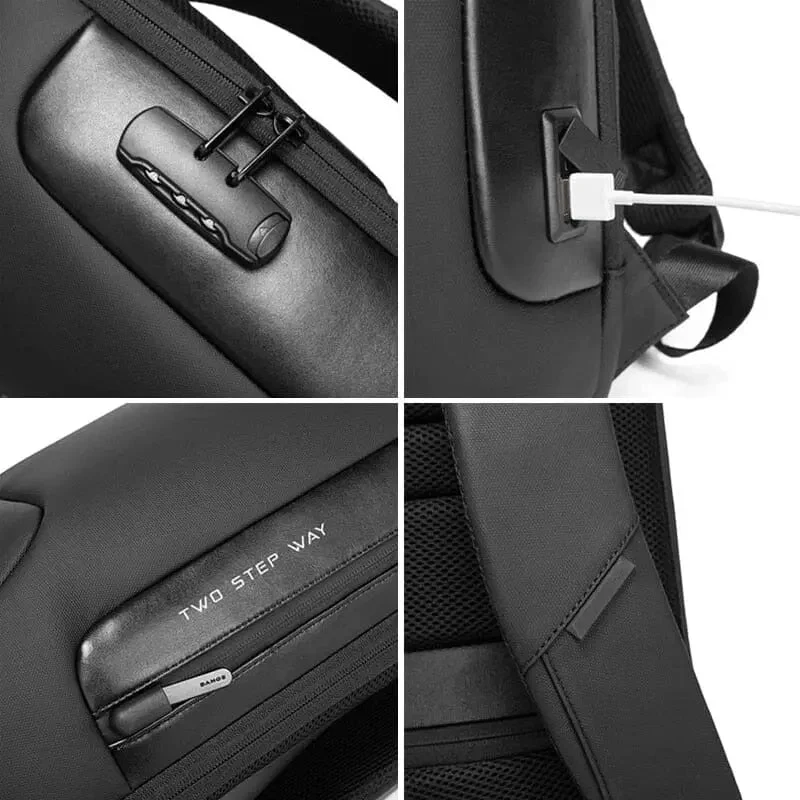 Sac à Dos Antivol Usb | Serrure Code 3 Chiffres