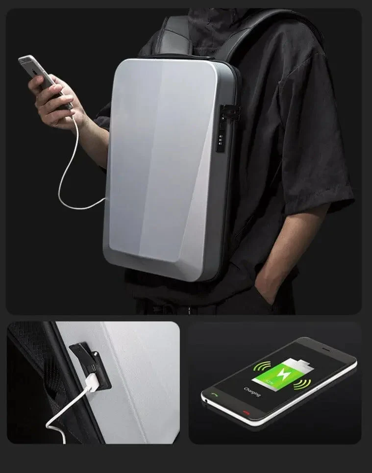 Sac à Dos Antivol Usb | Coque Rigide Imperméable