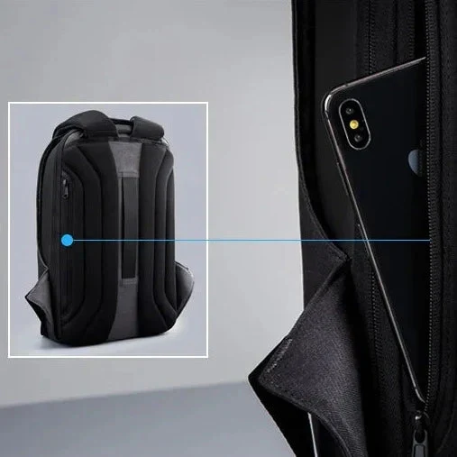 Sac à Dos Antivol Ordinateur | Port Usb et Tissu Imperméable