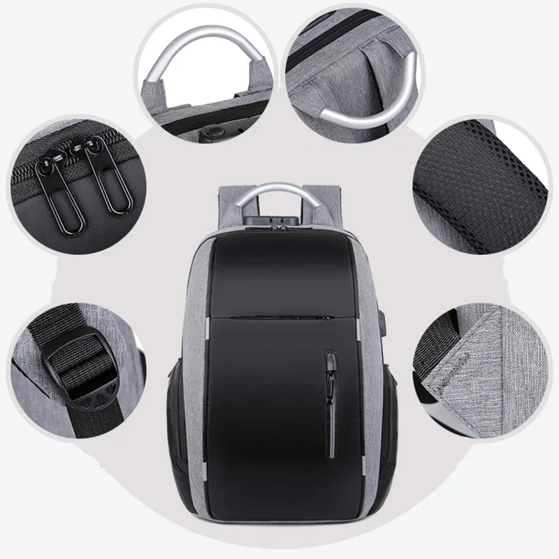 Sac à Dos Antivol Ordinateur | Port Usb et Serrure Tsa