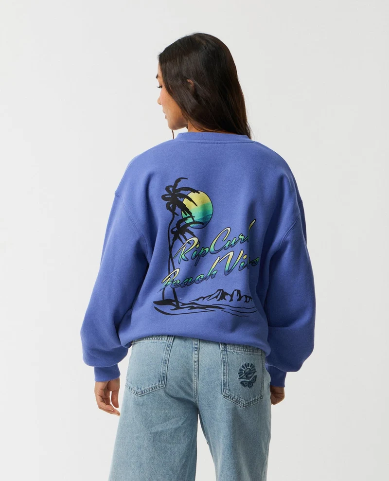 Beach Vibe Heritage Crew Fleece