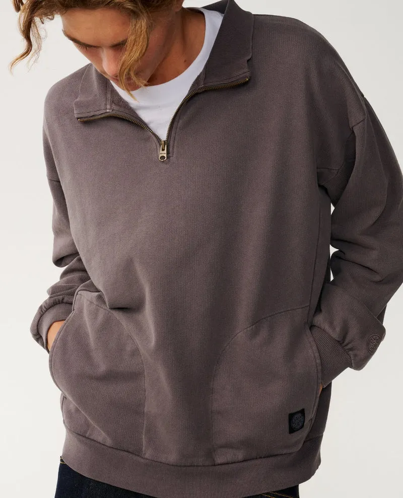 Premium Surf Qtr Zip Crew Fleece