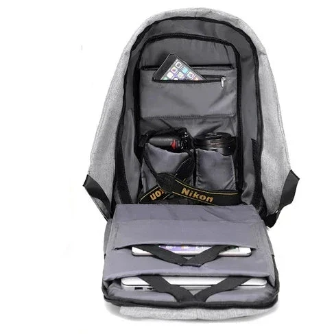 Sac à Dos Antivol Ordinateur | Fermeture Cachée et Port Usb