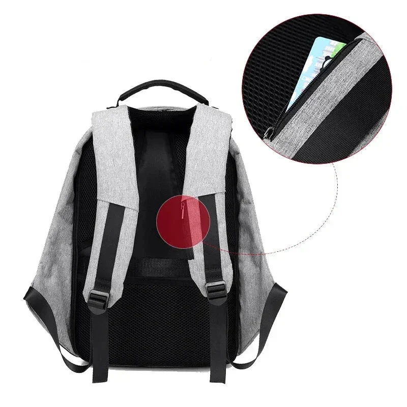 Sac à Dos Antivol Ordinateur | Fermeture Cachée et Port Usb